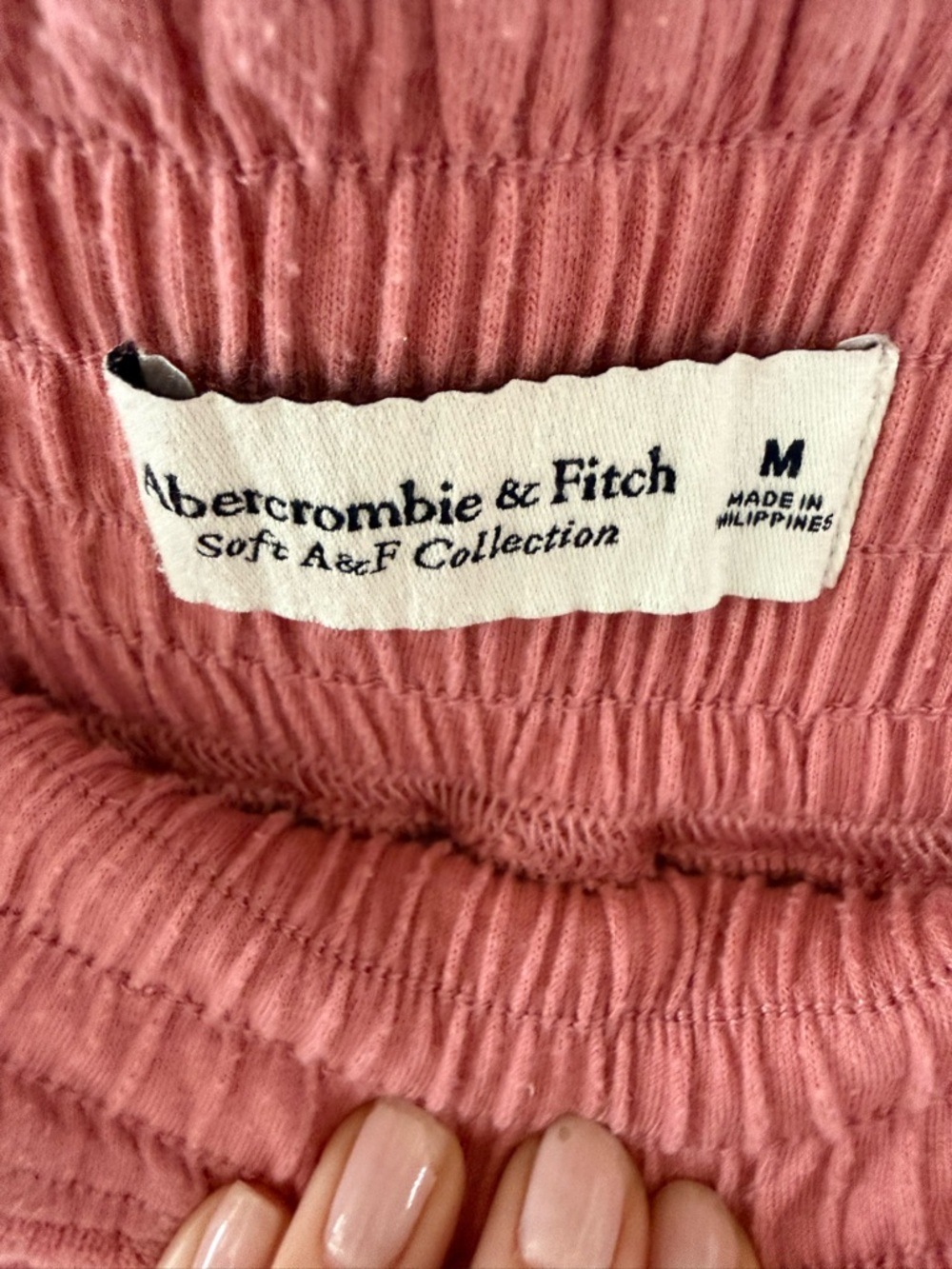 Abercrombie & Fitch Soft Pink Women's Terry Lounge Shorts - Picture 4 of 4